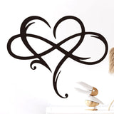 Infinity Heart Metal Wall Decor Art Eternal Love Infinite Heart wall decor Unique Infinity Heart Wall Decor Love Sign Plaque In Australia - Darrahopens