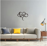Infinity Heart Metal Wall Decor Art Eternal Love Infinite Heart wall decor Unique Infinity Heart Wall Decor Love Sign Plaque