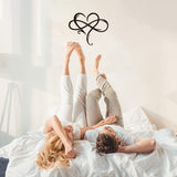 Infinity Heart Metal Wall Decor Art Eternal Love Infinite Heart wall decor Unique Infinity Heart Wall Decor Love Sign Plaque