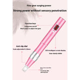 Rechargeable Microneedling Derma Pen Skin Care Microneedle Electric Derma Stamp Safe Nano Needling Pen at Home
