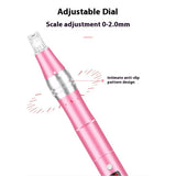 Rechargeable Microneedling Derma Pen Skin Care Microneedle Electric Derma Stamp Safe Nano Needling Pen at Home