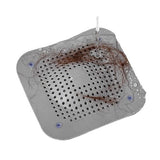 2 Pack Drain Hair Catcher Shower Drain Cover Strainer, Silicone Drain Protector with Suckers, Shower Drain Hair Trap