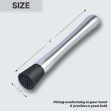 Stainless Steel Cocktail Muddler and Mixing Spoon Home Bar Tool Set - Create Delicious Mojitos and Other Fruit