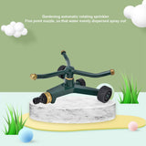 Three Arms Lawn Sprinkler, Metal Three Arm Sprinkler 360° Rotating Irrigate Lawn Sprinkler Automatic Rotate Lawn Sprinkler In Australia - Darrahopens