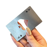 Bottle Opener- Bottle Opener Credit Card Size Pocker Cap Opener Portable Stainless Steel Can Opener ( Silver)