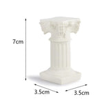 White Roman Pillars Greek Columns Mini Resin Decorations for Home Decor Statue Indoor Outdoor Modern Style Wedding Table
