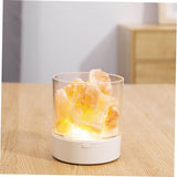 Global Natural Himalayan Salt Fire Warm Color Lamp w/Rough Salt Chunks Includes Dimmer Switch Light Bulb Cord Unique Gift Idea In Australia - Darrahopens