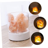 Global Natural Himalayan Salt Fire Warm Color Lamp w/Rough Salt Chunks Includes Dimmer Switch Light Bulb Cord Unique Gift Idea In Australia - Darrahopens