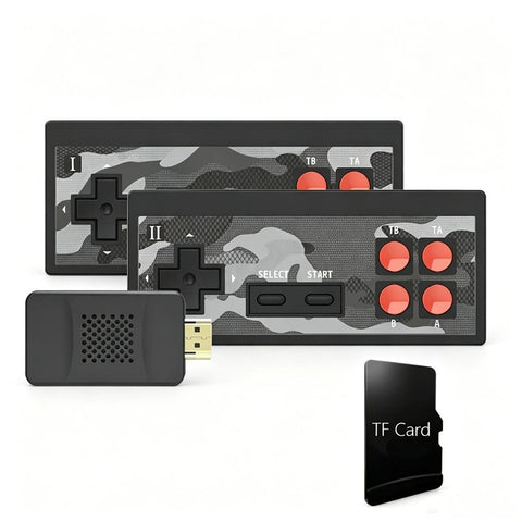 New Plus 4K Video Game Consoles Built-in 1800 Classic Retro Game Wireless Controller TV Output Kids Gifts