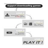New Plus 4K Video Game Consoles Built-in 1800 Classic Retro Game Wireless Controller TV Output Kids Gifts
