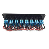 Rocker Switch Panel 8 Gang Aluminum Waterproof Toggle Switch Panel, On-Off Car Boat Switch, Pre-Wired Switch Panel In Australia - Darrahopens