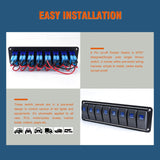 Rocker Switch Panel 8 Gang Aluminum Waterproof Toggle Switch Panel, On-Off Car Boat Switch, Pre-Wired Switch Panel In Australia - Darrahopens