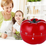 Kitchen Craft Mechanical Wind Up 60 Minutes Timer 360 Degree Rotating Tomato Shape Kitchen Cooking Timer Red