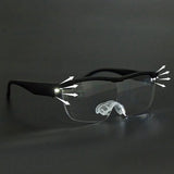 Magnifying Glasses with Light 180% LED Lighted Magnifier Eyeglasses for Reading Hobbies and Close Work Hands Magnifier In Australia - Darrahopens