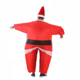 Inflatable Christmas Santa Claus Suit, Funny Blow Up Christmas Costumes Suit, Unisex Adult Fancy Cosplay Party Costume