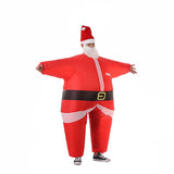 Inflatable Christmas Santa Claus Suit, Funny Blow Up Christmas Costumes Suit, Unisex Adult Fancy Cosplay Party Costume