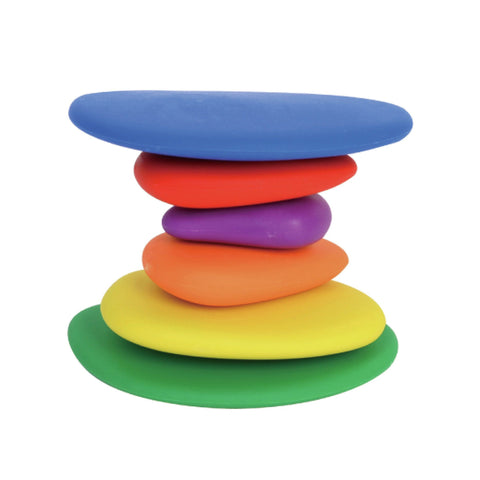 Set of 38 Sorting and Stacking Stones with 20 Activity Cards - In Home Learning Toy for Early Math Rainbow Pebbles In Australia - Darrahopens