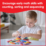 Set of 38 Sorting and Stacking Stones with 20 Activity Cards - In Home Learning Toy for Early Math Rainbow Pebbles