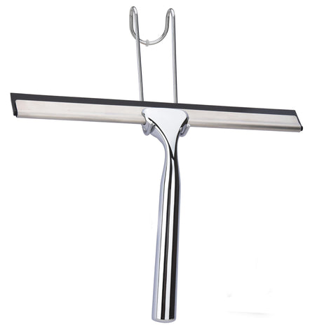 All Purpose Stainless Steel Squeegee for Glass Shower Doors, Car Window, Home Mirrors, Bathroom Cleaner Wiper