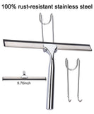 All Purpose Stainless Steel Squeegee for Glass Shower Doors, Car Window, Home Mirrors, Bathroom Cleaner Wiper