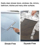 All Purpose Stainless Steel Squeegee for Glass Shower Doors, Car Window, Home Mirrors, Bathroom Cleaner Wiper