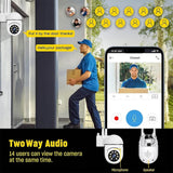 1080P Cameras Wireless, Pan-Tilt 360° View 2-Way Talk Outdoor Camera Wireless, 2.4GHz WiFi Cameras For Home Security In Australia - Darrahopens