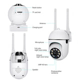 1080P Cameras Wireless, Pan-Tilt 360° View 2-Way Talk Outdoor Camera Wireless, 2.4GHz WiFi Cameras For Home Security