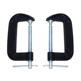 3 Inch C-Clamp Set, Heavy Duty Steel C Clamp Industrial Strength C Clamps for Woodworking, Welding, and Building(2PCs)