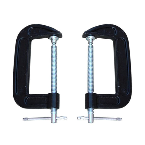 3 Inch C-Clamp Set, Heavy Duty Steel C Clamp Industrial Strength C Clamps for Woodworking, Welding, and Building(2PCs)