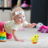 Easter Decoration Chick, Wind Up Chicken Toy, Pack of 4 Chicken Toys Gift for Little Boy and Girls, Chick Toy (Random Colour)