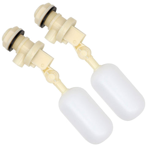 2 Pack Float Valve, Stable Water Float Valve Shut Off 1/2" Fill Feed Water Trough with Adjustable Arm Horse Cattle