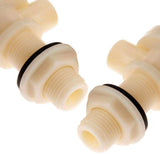 2 Pack Float Valve, Stable Water Float Valve Shut Off 1/2" Fill Feed Water Trough with Adjustable Arm Horse Cattle