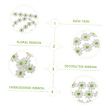 15 Little Daisy Lace Cotton Lace Trim Colored Duct Tape Embroidered Ribbon DIY Sewing Supplies Jacquard Ribbon