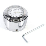 Motorcycle Handlebar Mount Clock,7/8 1" Waterproof Handlebar Dial Clock Watch ，Motorcycle Handlebar Clock & Thermometer