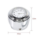 Motorcycle Handlebar Mount Clock,7/8 1" Waterproof Handlebar Dial Clock Watch ，Motorcycle Handlebar Clock & Thermometer