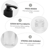 Empty Pump Bottles Dispenser 16oz/500ml Portable Clear Cylinder Shampoo Lotion Hand Pump Bottle Durable