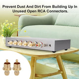 RCA Male Plugs RCA Dust Caps, 8Pcs , Detachable Center Pin Noise Stopper Dust Proof Protectors (Gold Plated) In Australia - Darrahopens