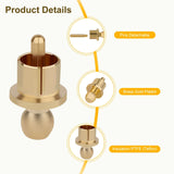 RCA Male Plugs RCA Dust Caps, 8Pcs , Detachable Center Pin Noise Stopper Dust Proof Protectors (Gold Plated)
