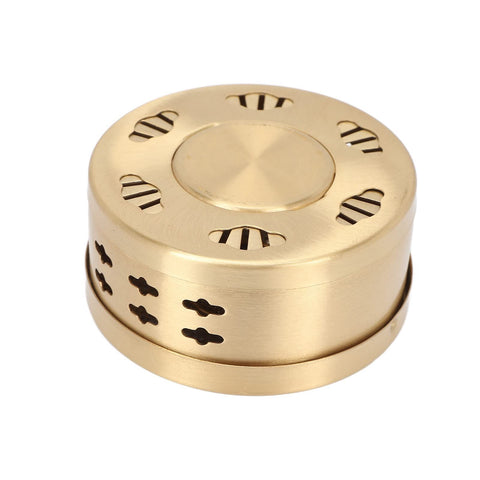 2 pcs Copper Moxa Box, Compact High Temperature Resistant Good Thermal Conductivity Moxibustion Treatment Box for Home Salon