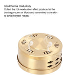 2 pcs Copper Moxa Box, Compact High Temperature Resistant Good Thermal Conductivity Moxibustion Treatment Box for Home Salon