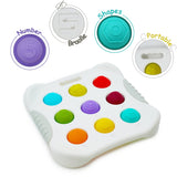 Sensory Baby Toys for 10+ Months, Montessori Busy Toy for 1 2 3 Year Old Toddlers Push and Popping Bubbles Fine Motor Skill