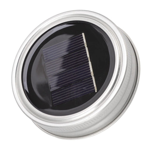 LED Outdoor Solar Mason Jar Light Lid Waterproof Flame Solar Fairy String Lids for Normal Jars 6.6 Feet