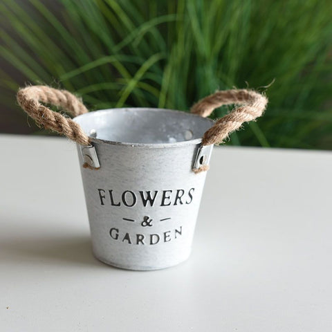 Iron Flower Pot Flower Planter Succulent Planter Creative Planter Flowerpot Bucket Iron Flowerpot Flower Vase Iron Planter In Australia - Darrahopens