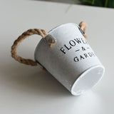 Iron Flower Pot Flower Planter Succulent Planter Creative Planter Flowerpot Bucket Iron Flowerpot Flower Vase Iron Planter In Australia - Darrahopens