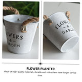 Iron Flower Pot Flower Planter Succulent Planter Creative Planter Flowerpot Bucket Iron Flowerpot Flower Vase Iron Planter