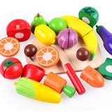 15pcs Play Food for Kids Kitchen Cutting Fruits Toys for Toddlers Pretend Vegetables Gift for Boys Girls Educational Toys