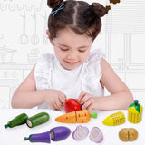 15pcs Play Food for Kids Kitchen Cutting Fruits Toys for Toddlers Pretend Vegetables Gift for Boys Girls Educational Toys
