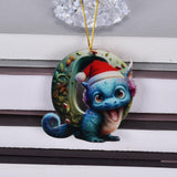 Dinosaur Ornaments for Christmas Tree Kids Personalized Ornament Dinocorn Dinosaur Christmas Tree Decoration Boys Girls Ornament In Australia - Darrahopens