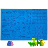 Multi-Function 3D Print Silicone Drawing Mat with 2 Finger Caps - 16.4 x 10.9 Inch 3D Mat with Animal Patterns In Australia - Darrahopens