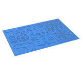 Multi-Function 3D Print Silicone Drawing Mat with 2 Finger Caps - 16.4 x 10.9 Inch 3D Mat with Animal Patterns In Australia - Darrahopens